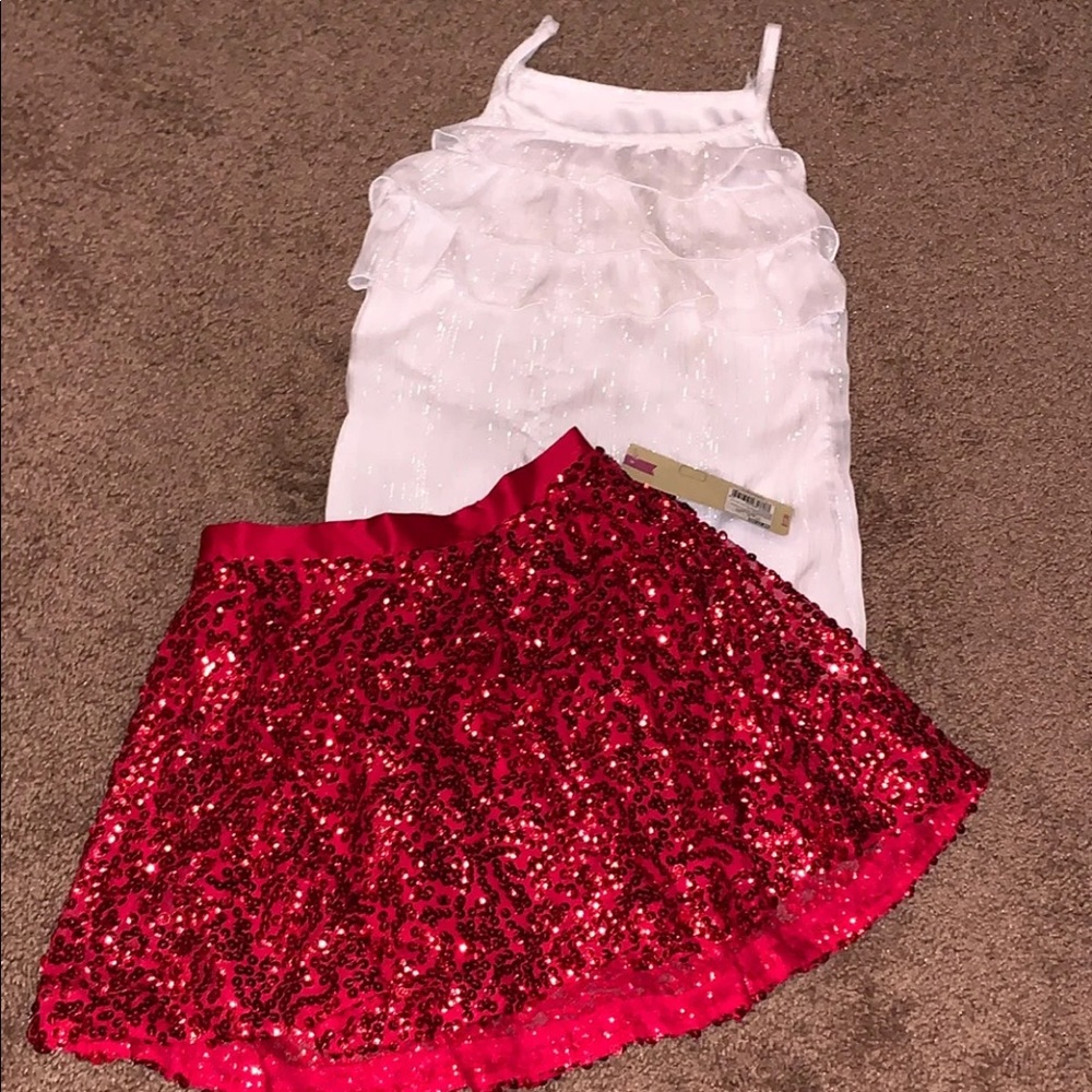 Cute Girl’s Size 7/8 2pc Skirt Set.